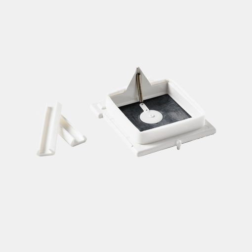 Klappe F mit 2 Klammern, 80mm, Klappenmass: 63 x 67mm