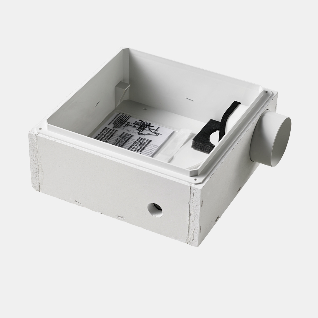 Gehäuse MB31-G, Stutzen seitlich, Brandschutz, für WAM unten, D= 80mm