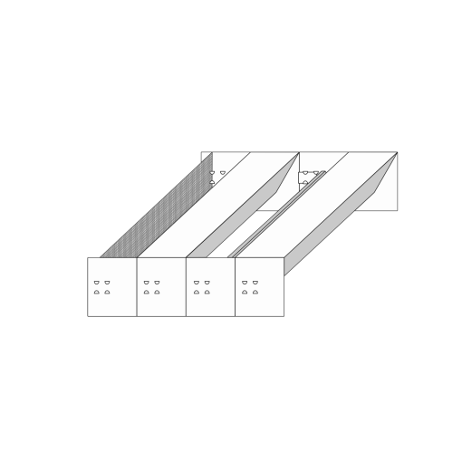 Schalldämpfer MLL-SD/4 für Einbaukasten Serie MLL-ZE