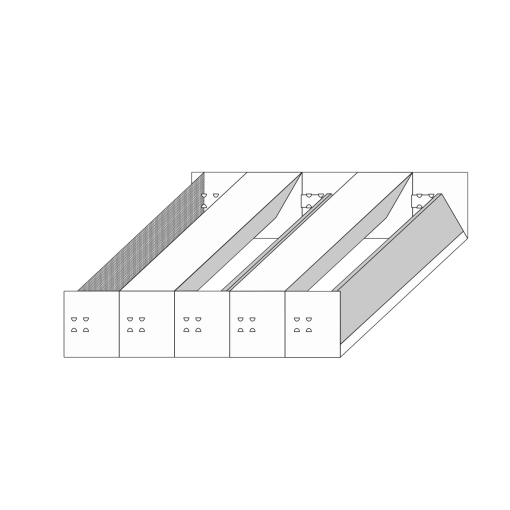 Schalldämpfer MLL-SD/5 für Einbaukasten Serie MLL-ZE