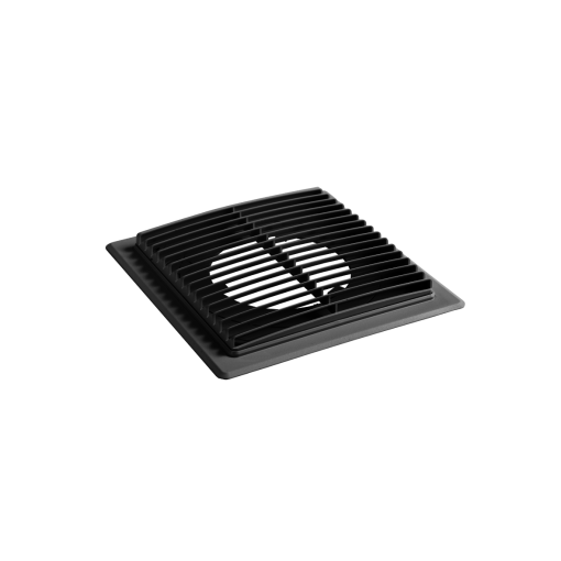Abdeckgitter mit Bodenplatte 200x200x24 mm,Farbe: anthrazit